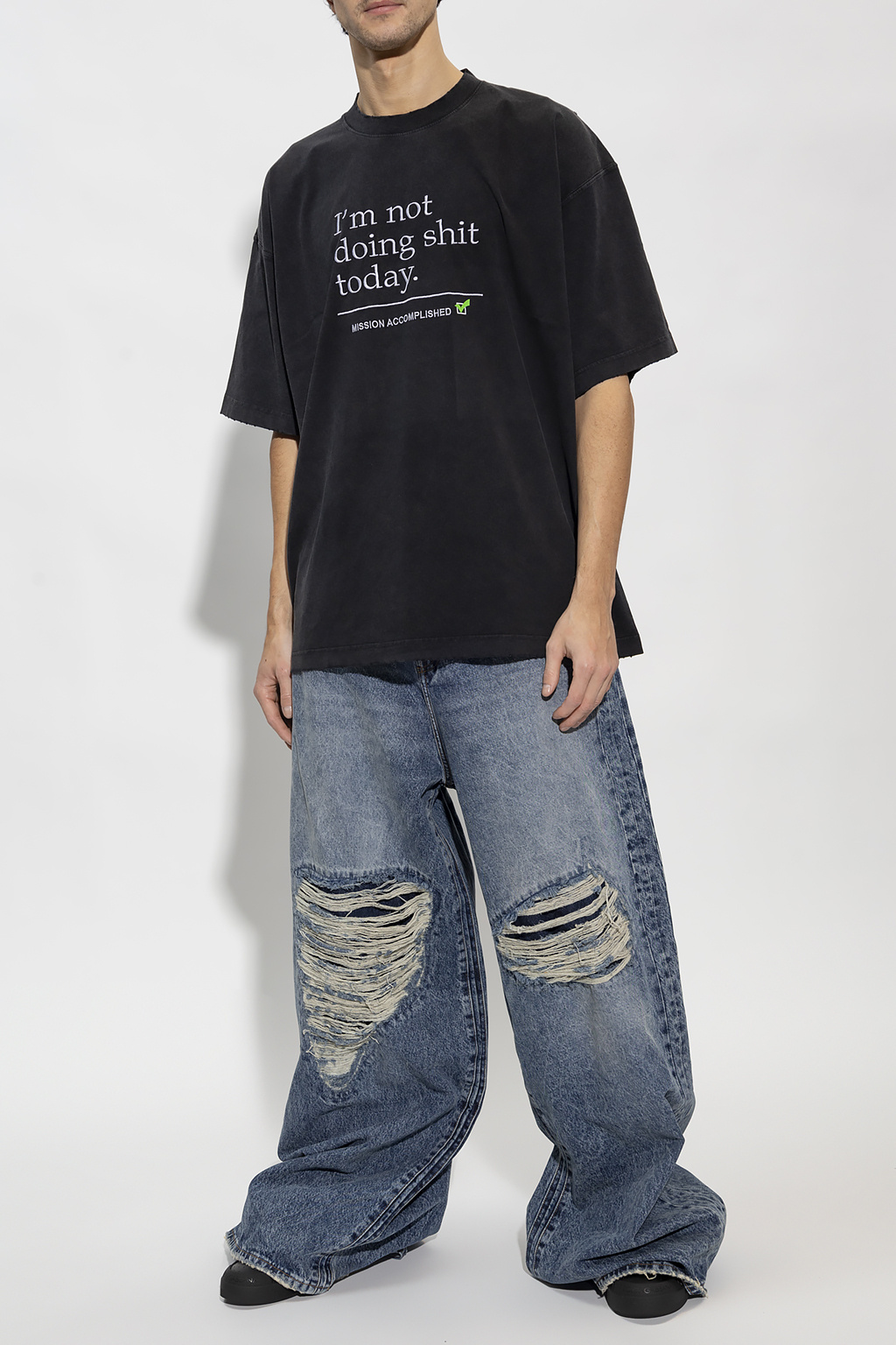 Black Oversize T - GenesinlifeShops Canada - Fille T-shirts De